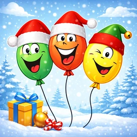 Christmas Balloons